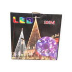 100M Pink 9V Fairy Light On Black Cable With 8 Modes