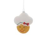 Gingerbread Girl Head 8.6X4.5X12.10CM