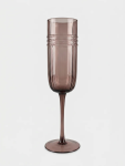 Smoked Glass Champagne Flute 24CM - None None
