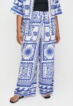 Plus Easy Elasticated Linen Pants - Mykonos