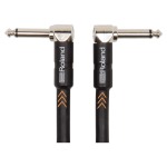 Roland RIC-B3AA Angled 1 4 Inch Angled 1 4 Inch Black Series Instrument Cable 1M