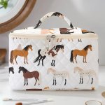 Horse Pattern Cosmetic Travel Organizer HCTO1