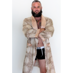 Mens Satin Bathrobe - Gold
