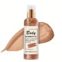 Body Shimmer Oil 100ML/3.4 Fl.oz Illuminating Glow Bronze Golden Highlight Moisturizing Glitter Oil For All Skin Types With Plant Squalane