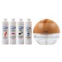 Crystal Aire LED Globe Air Purifier Bundle With 4X 200ML Signature Concentrates Ocean Mist Vanilla Eucalyptus & Rose