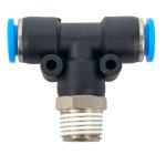 AirCraft Pu Hose Fitting Tee 8MM-1 4" M