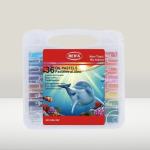 Jumbo Wax Crayon Set - 36 Bright Colours
