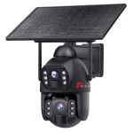 6MP Aov Steel Dual-lens 4G Solar PTZ Camera - Mtn Sim + 32GB Sd