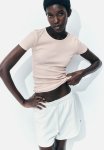 Ribbed T-Shirt - Light Pink