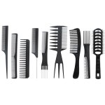 Comb Set With Pouch Black 9 PACK