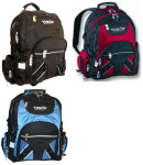 Large Laptop Backpack - Black red