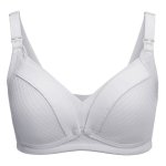 Cotton Soft Nursing Bra - Light Grey - C Cup