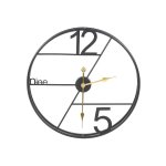 Decorative Wall Clock Black & Gold YX0809DB