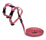 Rogz Sparklecat H-harness And Lead Combination Pink