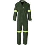 CONTI Acid Resistant Polycotton Suit - Reflective Arm - Legs - Yellow Tape