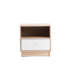 Steel & Rose Lydia 1 Drawer Pedestal Oak & White