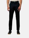 Polo Milan Straight Leg Black Chino Pants - W40 L32 Black