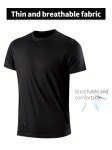 Quick-drying Compression T-Shirt For Men - Lightweight And Elastic Sportswear For Indoor And Outdoor Fitness