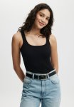 Cotton On Byron Scoop Tank - Black