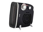 Swan Retro Horizontal & Vertical Fan Heater 1800W Black