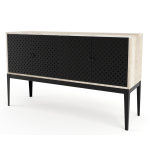 Holly 4 Door Cabinet Steel Doors - Ash