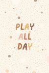 Play All Day Earth Tones Canvas Print - 600MM X 600MM