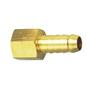 Hose Tail Connector Brass 1/4F X 6MM