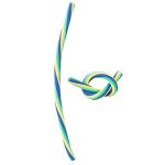 Twirl Blue orange Rope Eraser