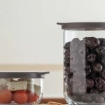 380ML Round Glass Bowl With Grey Lid