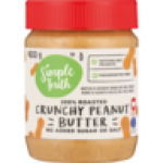 Reduced Sugar 100% Roasted Crunchy Peanut Butter 400G