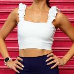 Belle Delicate Crop Top White - M White