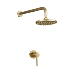 Siemens B Series - Brushed Gold Shower Head & Fine Mixer