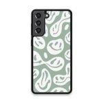 Custom Printed Tpu Cases - Samsung Galaxy S21 Fe 5G & 39 Green Smiley& 39 By