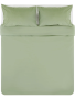 Luxury Collection Cotton Rich Percale Duvet Cover Set King - 230 X 220 Cm / Green