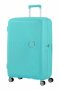 American Tourister Soundbox 4-wheel 77cm Large Spinner Expandable Suitcase Poolside Blue