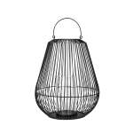 Lantern - Powder Coated Steel In Black: Medium 51X62CM Nidea