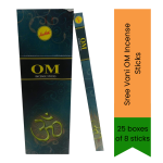 Om Incense Sticks 25 Boxes Of 8 Sticks - Perfect For Daily Prayer Meditation & Home Fragrance Value Pack With Long-lasting