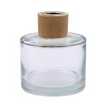 150ML Clear Glass Diffuser Bottle & Wood Screw Cap 28MM