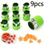 9PCS Stainless Steel Cookie & Vegetable Cutting Set - MINI Fruit & Biscuit Embossing Molds For Kids' Baking And Food Decorating