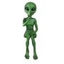 Garden Ornament Green Female Alien Statue For Indoor Outdoor DECOR-15CM