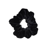 Large Velvet Scrunchie Thick - Black
