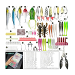 132PCS Fishing Lures Kit For For Bass Trout & Salmon Fishing