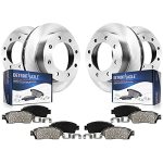 Detroit Axle - Brake Kit For 2020 2021 Chevrolet Gmc Silverado Sierra 2500 3500 HD Disc Brake Rotors Brakes Pads Replacement : 1