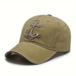 1PC Washed Soft Cotton Men's Denim Baseball Cap 3D Embroidery Casual Outdoor Sports Cap Ideal Choice For Gifts