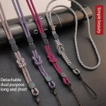 Simple Mobile Phone Strap Dual Purposes Mobile Phone Neck Strap Detachable Adjustable Strap Mobile Phone Chain