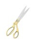Stainless Steel Sharp Tailor Scissors For Clothing Dressmaking Shears Fabric Craft Cutting Adjustable Kitchen Scissors Gold 8''