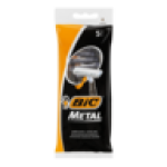 BIC Metal Mens Disposable Razors Pouch 5 Pack