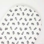 Moses Basket Fitted Sheet - Zebras - Moses Basket