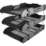 3-LAYER File Holder Black