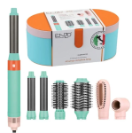 Enzo EN-4133 Professional Multifunctional Hair Dryer Brush 5 In 1 Air Curler - Light Blue